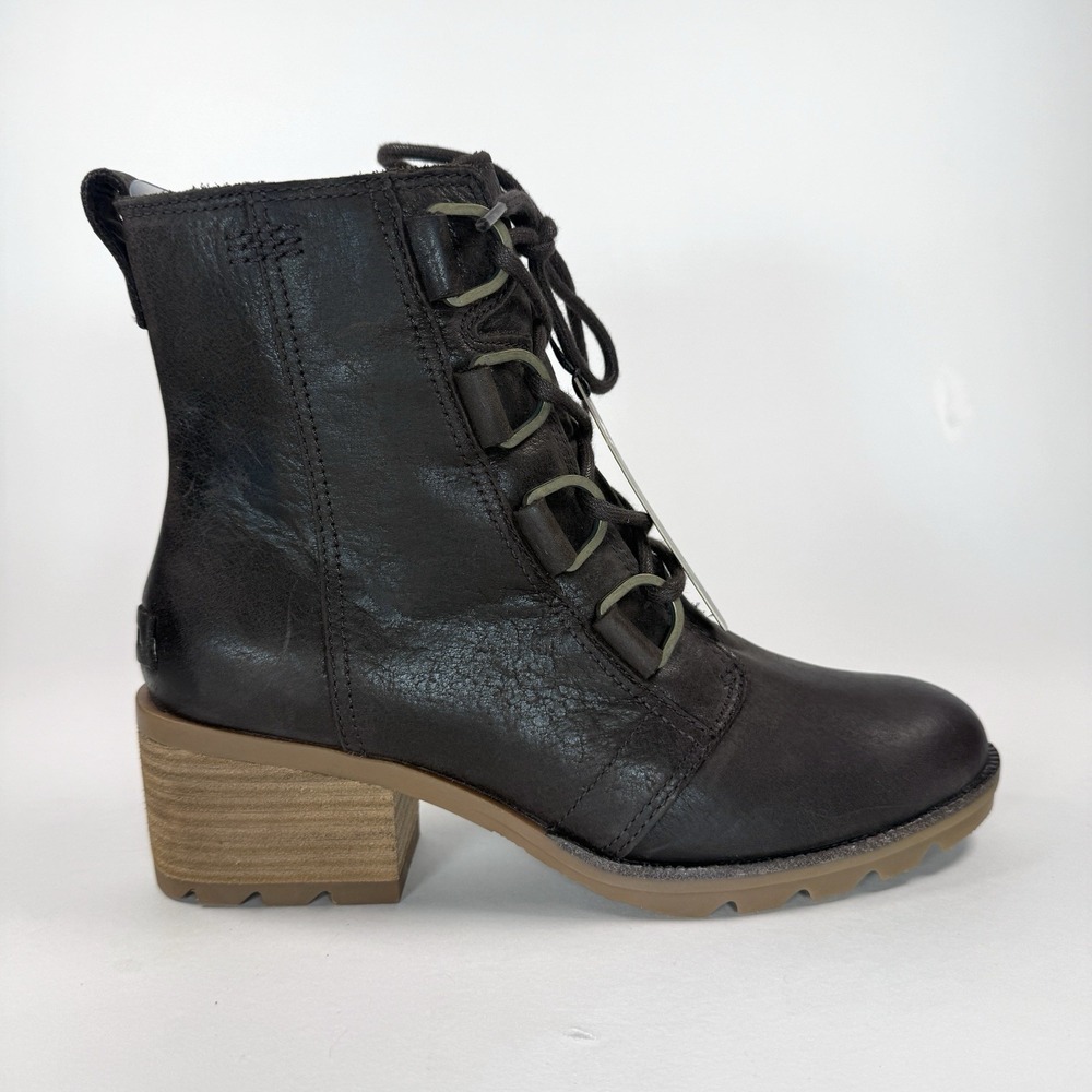 Sorel Womens 8.5 Waterproof Leather Lace Up Ankle Boots Brown NL3715 NWT - Picture 5 of 15